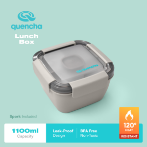 QUENCHA Premium Lunch Box 1100ml Bento Box Food Warmer Food Keeper Storage Food Container for Work Office School